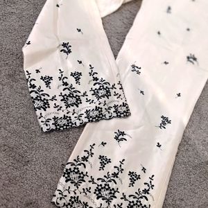 Satin high waisted pants